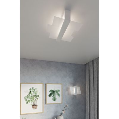 Sollux Lighting Feniks lampa podsufitowa 2x60W biała SL.0078
