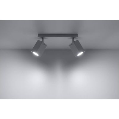 Sollux Lighting Merida 2 lampa podsufitowa 2x40W biała SL.0096