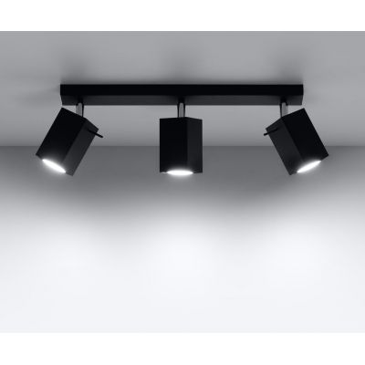 Sollux Lighting Merida lampa podsufitowa 3x40W czarna SL.0101