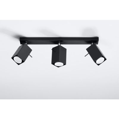 Sollux Lighting Merida lampa podsufitowa 3x40W czarna SL.0101