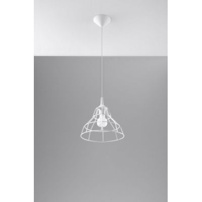 Sollux Lighting Anata lampa wisząca 1x60W biała SL.0145