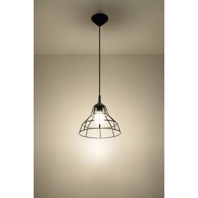 Sollux Lighting Anata lampa wisząca 1x60W czarna SL.0146