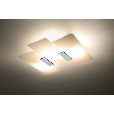 Sollux Lighting Fabiano lampa podsufitowa 3x60W chrom/biały SL.0198