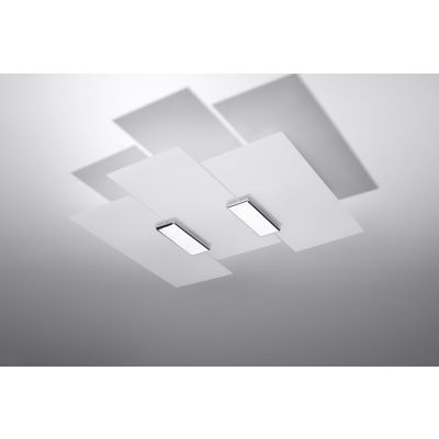 Sollux Lighting Fabiano lampa podsufitowa 3x60W chrom/biały SL.0198
