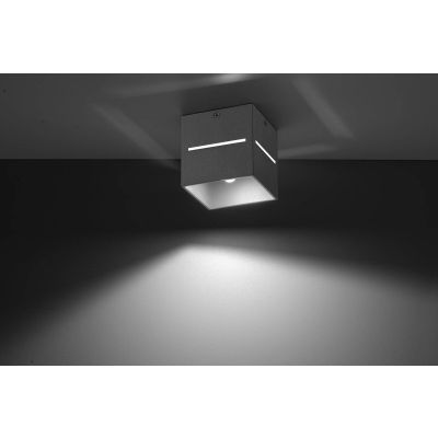 Sollux Lighting Lobo lampa podsufitowa 1x40W szara SL.0208
