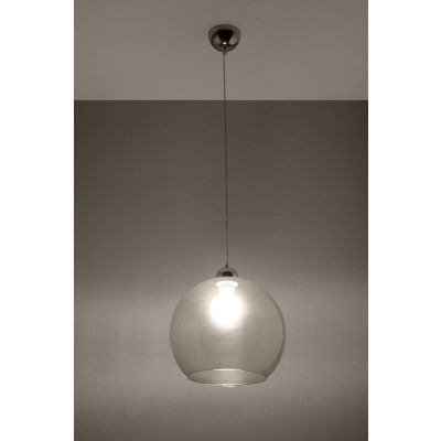 Sollux Lighting Ball lampa wisząca 1x60W przezroczysta SL.0248