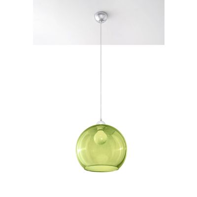 Sollux Lighting Ball lampa wisząca 1x60W zielona SL.0254