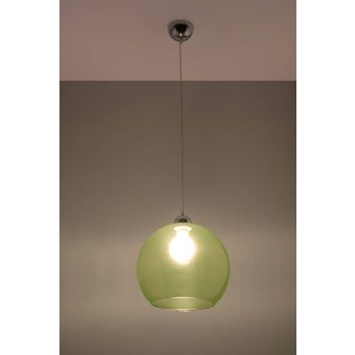 Sollux Lighting Ball lampa wisząca 1x60W zielona SL.0254