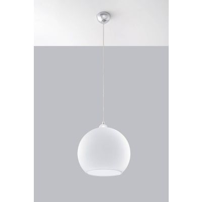 Sollux Lighting Ball lampa wisząca 1x60W biała SL.0256