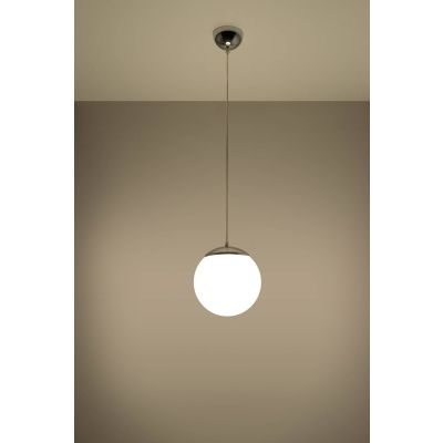 Sollux Lighting Ugo 20 lampa wisząca 1x60W biała/chrom SL.0263