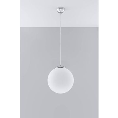 Sollux Lighting Ugo 30 lampa wisząca 1x60W biała/chrom SL.0264