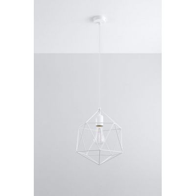 Sollux Lighting Gaspare lampa wisząca 1x60W biała SL.0290