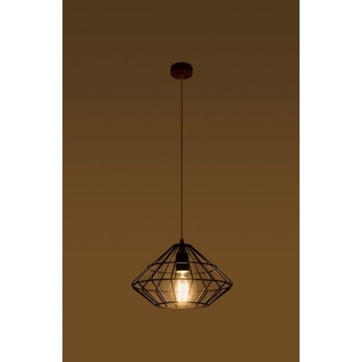 Sollux Lighting Umberto lampa wisząca 1x60W czarna SL.0294