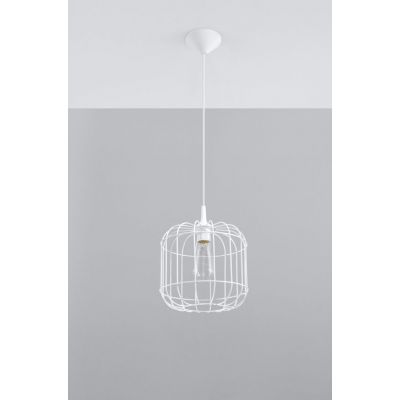Sollux Lighting Celta lampa wisząca 1x60W biała SL.0295