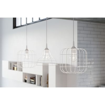 Sollux Lighting Celta lampa wisząca 1x60W biała SL.0295