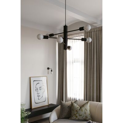 Sollux Lighting Duomo 3D lampa wisząca 3x60W czarna SL.0303