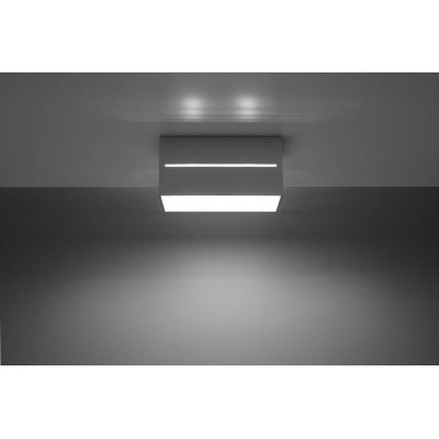 Sollux Lighting Lobo Maxi lampa podsufitowa 2x40W szara SL.0385