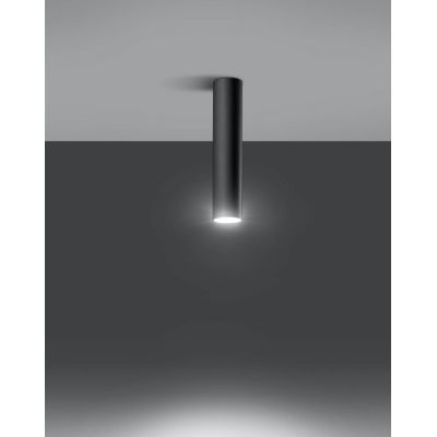 Sollux Lighting Lagos lampa podsufitowa 1x40W czarna SL.0436
