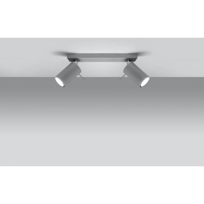Sollux Lighting Ring lampa podsufitowa 2x40W szara SL.0450