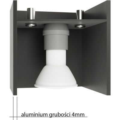 Sollux Lighting Blocco kinkiet 1x40W czarny SL.0478