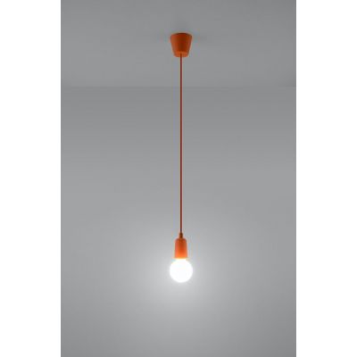Sollux Lighting Diego lampa wisząca 1x60W pomarańczowa SL.0584