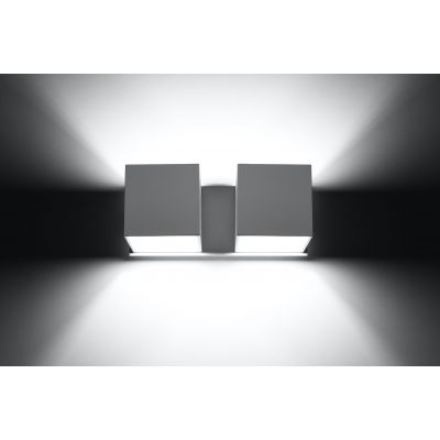 Sollux Lighting Quad 2 kinkiet 2x40W biały SL.0656