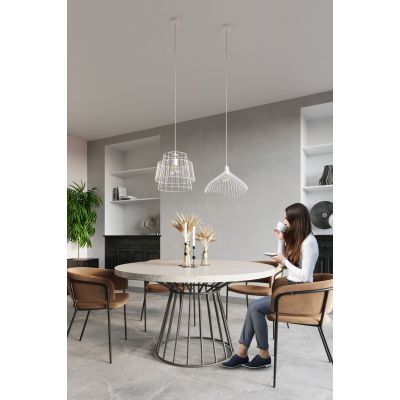 Sollux Lighting Gate lampa wisząca 1x60W biała SL.0662