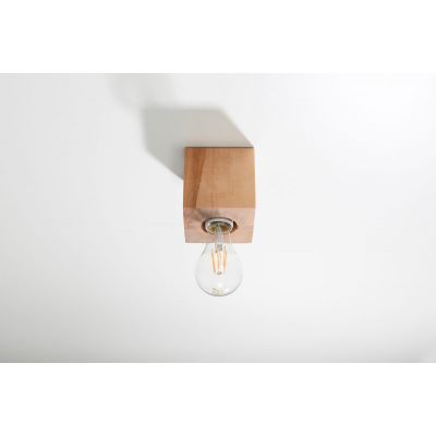 Sollux Lighting Ariz lampa podsufitowa 1x60W drewno naturalne SL.0675