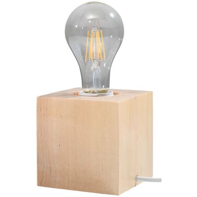 Sollux Lighting Ariz lampa biurkowa 1x60W drewno naturalne SL.0677