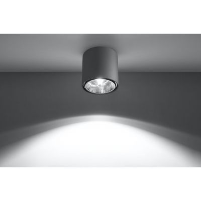 Sollux Lighting Tiube lampa podsufitowa 1x40W szara SL.0696