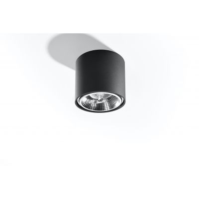 Sollux Lighting Tiube lampa podsufitowa 1x40W czarna SL.0697