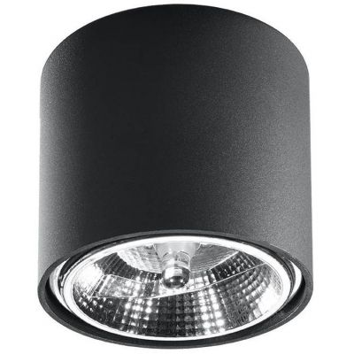 Sollux Lighting Tiube lampa podsufitowa 1x40W czarna SL.0697