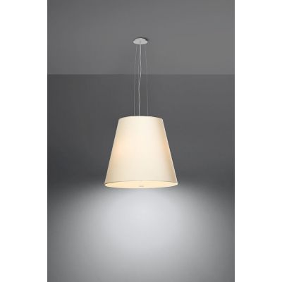Sollux Lighting Geneve lampa wisząca 3x60W biała SL.0735