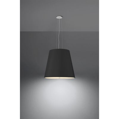 Sollux Lighting Geneve lampa wisząca 3x60W czarna SL.0736