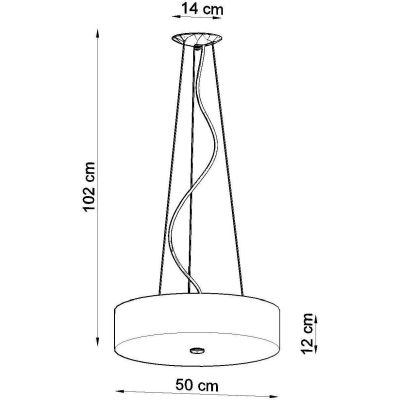 Sollux Lighting Skala lampa wisząca 5x60W czarna SL.0758