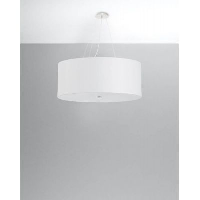Sollux Lighting Otto lampa wisząca 6x60W biała SL.0789