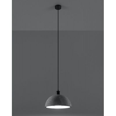Sollux Lighting Pablito lampa wisząca 1x60W szary/czarny SL.0847