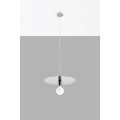 Sollux Lighting Flavio lampa wisząca 1x60W inox SL.0854