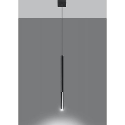 Sollux Lighting Mozaica lampa wisząca 1x40W czarny/chrom SL.0885