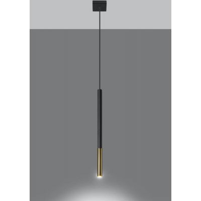 Sollux Lighting Mozaica lampa wisząca 1x40W czarny/złoto SL.0891