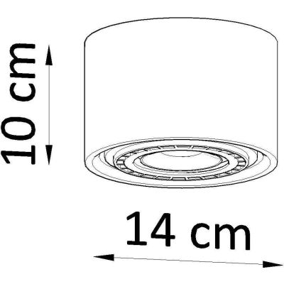 Sollux Lighting Basic lampa podsufitowa 1x40W drewno naturalne SL.0913