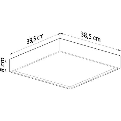 Sollux Lighting Madera plafon 3x60W dąb SL.0925