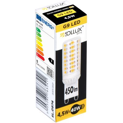 Sollux Lighting żarówka LED 4,5W 3000 K G9 biała SL.0974