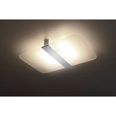 Sollux Lighting Azalia lampa podsufitowa 2x40W biała/chrom SL.1007