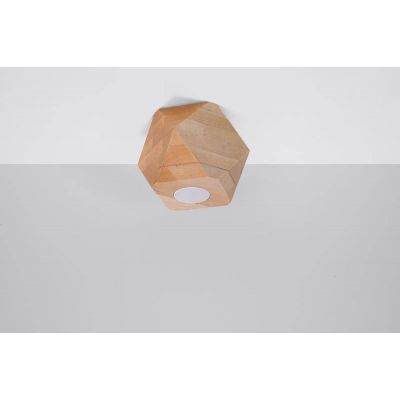 Sollux Lighting Woody lampa podsufitowa 1x40W drewno naturalne SL.1009