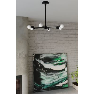 Sollux Lighting Lango 6 lampa podsufitowa 6x60W czarna SL.1023