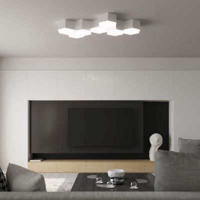 Sollux Lighting Sunde plafon 2x60W biały SL.1057