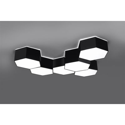 Sollux Lighting Sunde plafon 2x60W czarny/biały SL.1060