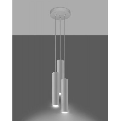 Sollux Lighting Lagos lampa wisząca 3x40W biała SL.1078