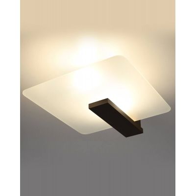 Sollux Lighting Lappo lampa podsufitowa 2x60W biały/wenge SL.1097